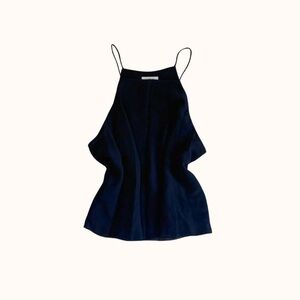 ARITZIA WILFRED FREE 100% silk black tank top